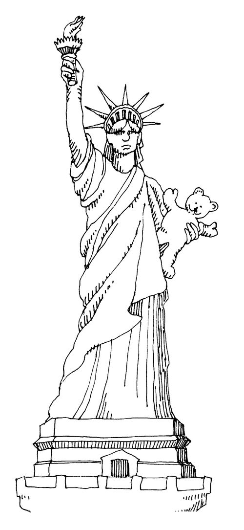 Statue of Liberty - with teddy