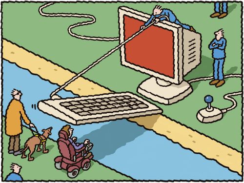 Disabled access in computing.