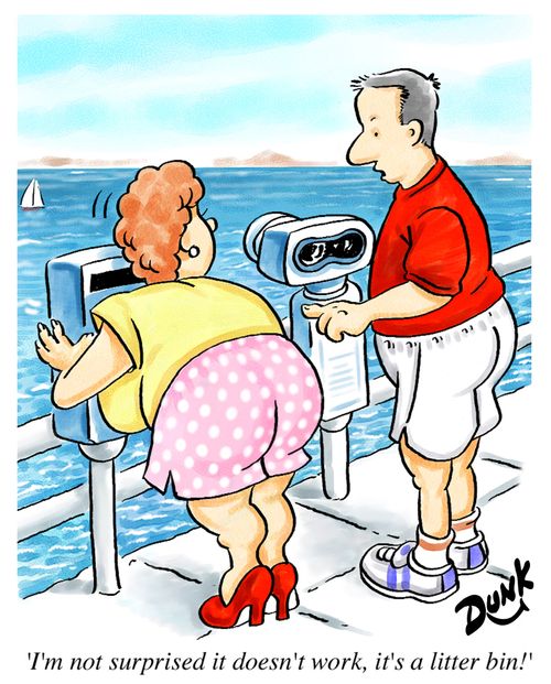 'I'm not surprised it doesn't work, it's a litterbin!'