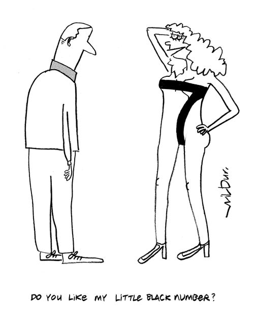'Do you like my little black number?'