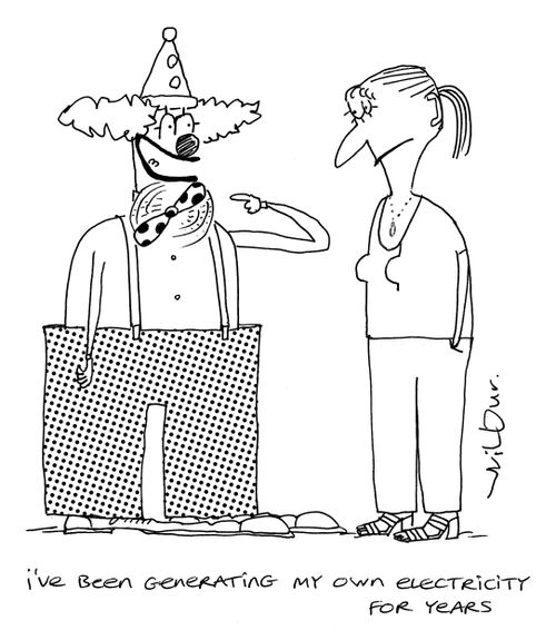 'I've been generating my own electricity for years.'