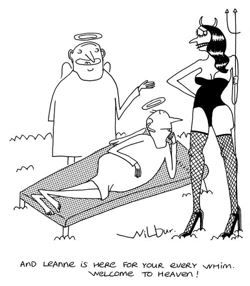 'And Leanne is here for your every whim. Welcome to heaven!'