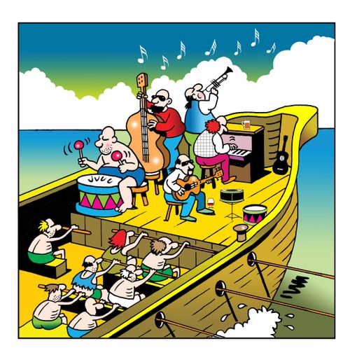 Jazzed up slave ship.