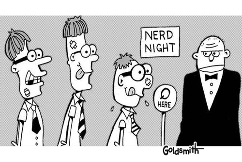 Nerd night at the club.