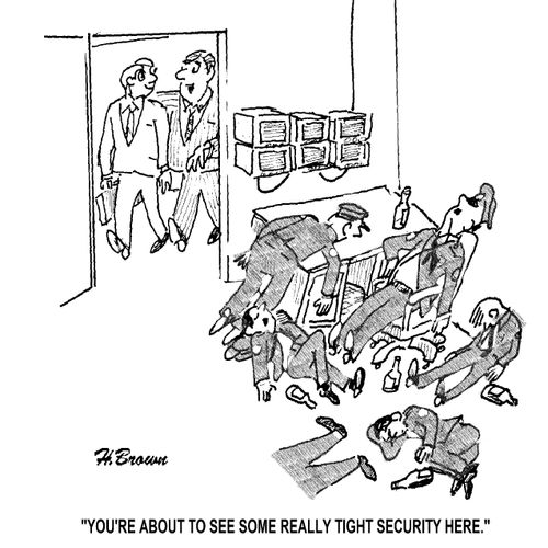 'You're about to see some really tight security here.'