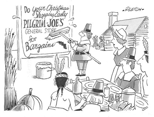 First Thanksgiving already bumps into Christmas.