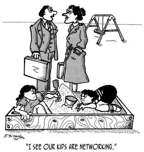 'I see our kids are networking.'