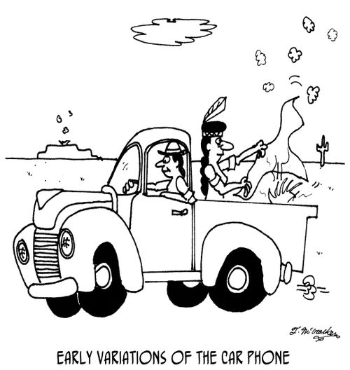 Early Variations of the Car Phone.