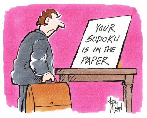 Your Sudoku is in the paper.