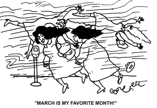 'March is my favorite month!'