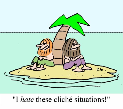 'I hate these cliche situations!'
