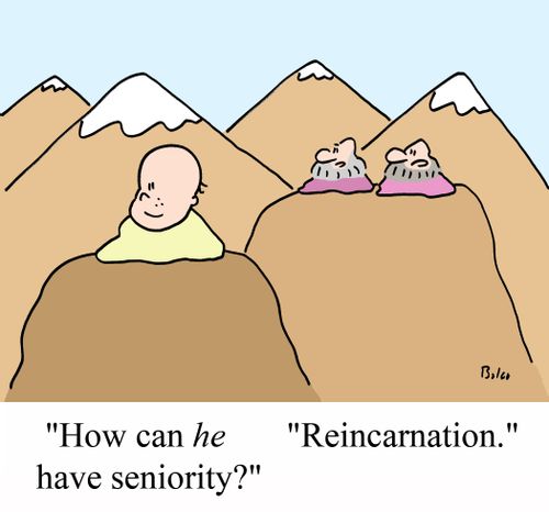 'How can HE have seniority?'