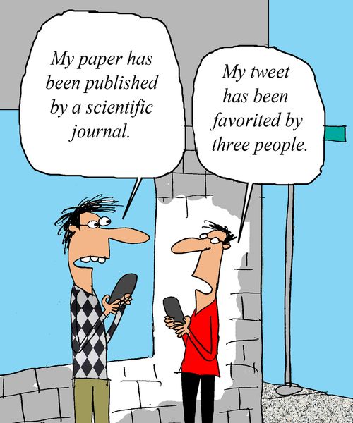 'My paper has been published by a scientific journal.'