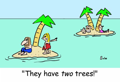 'They have TWO trees!'