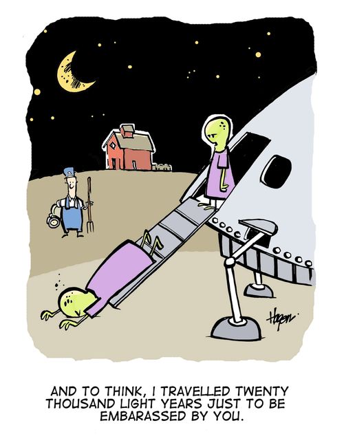 'And to think, I travelled twenty thousand light years just to be embarassed by you.'