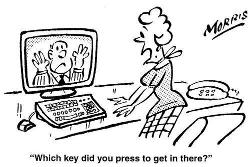 Which key did you press to get in there?