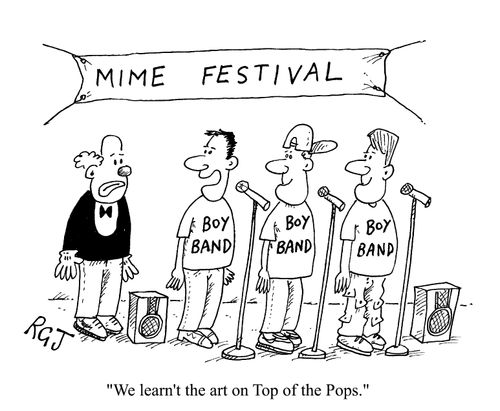 We learnt the art on Top of the Pops.