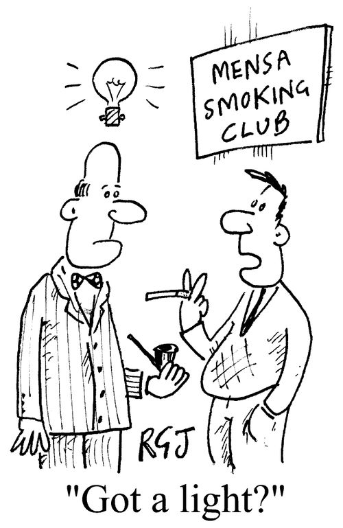 'Mensa smoking club'