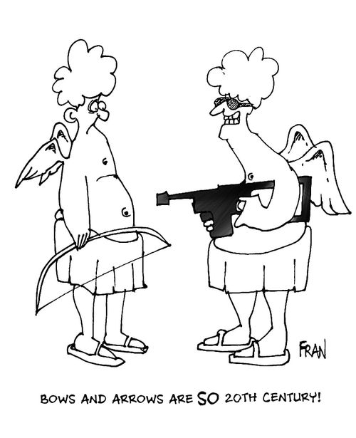 Bows and arrows are SOO 20th century.