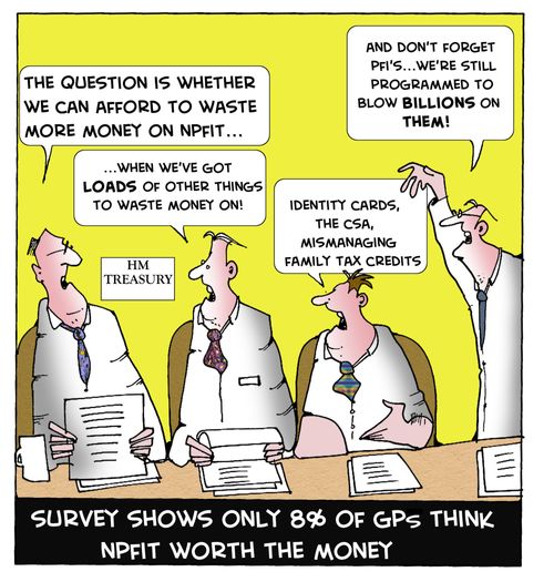 Survey Shows Only 8 of GPs Think NPFIT Worth the Money.