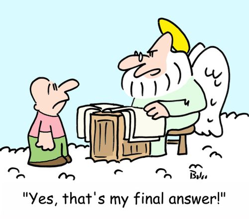 'Yes, that's my final answer!'