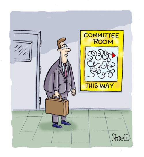Committee room this way.