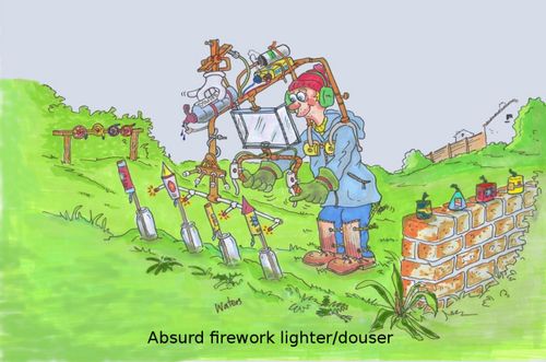Absurd firework lighterdouser