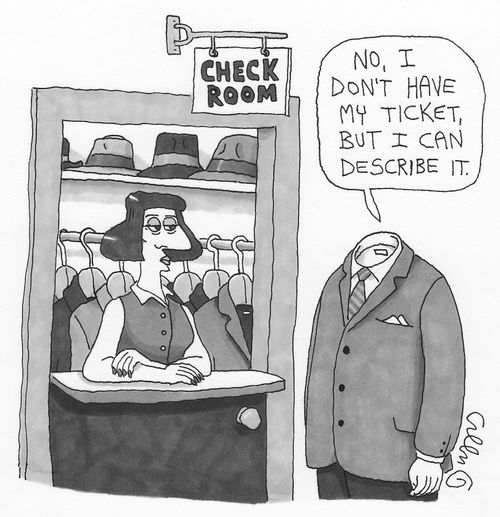 'No, I don't have my ticket, but I can describe it.'