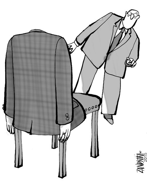 Coat with hands.