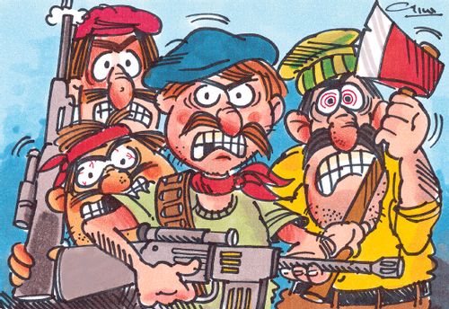 Very angry looking bandits