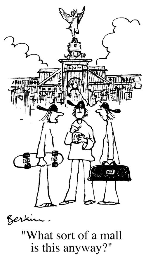 "What sort of a Mall is this anyway?"