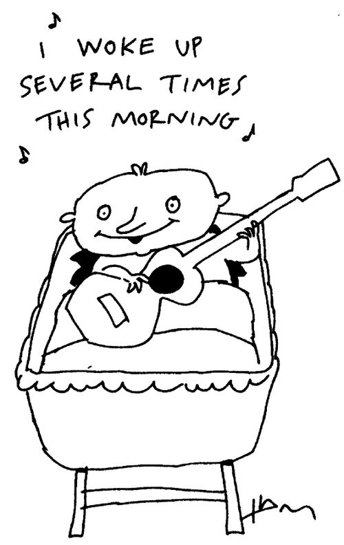 "I woke up several times this morning"