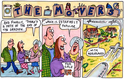 The Movers Strip - Airport at the end of the garden.