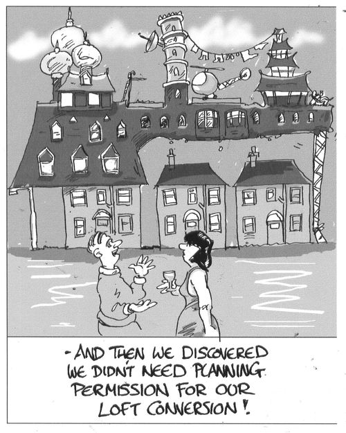 'And then we dicovered we didn't need planning permission!'