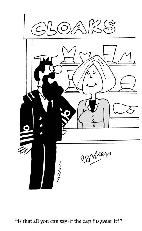 'Is that all you can say - if the cap fits wear it?'