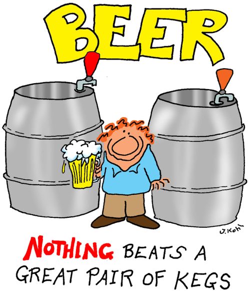 Beer...Nothing beats a great pair of kegs.
