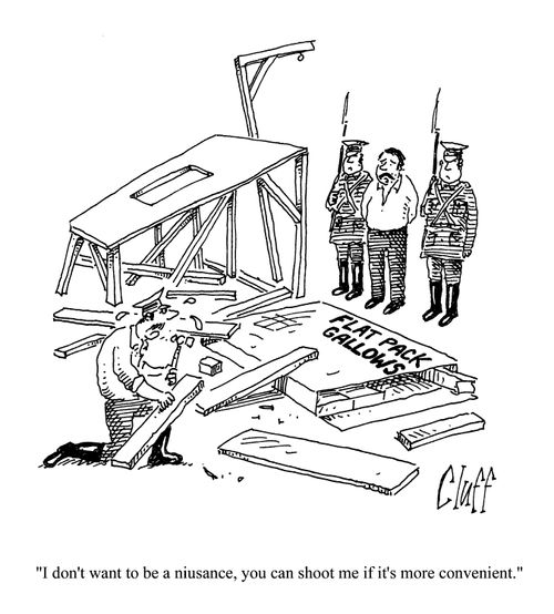 'I don't want to be a nuisance, you can shoot me if it's more convenient.'