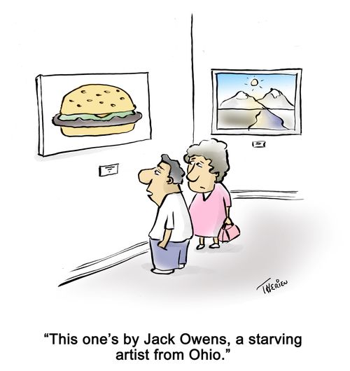 'This one's by Jack Owens, a starving artist by Ohio.'