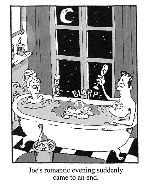 Joe's romantic evening suddenly came to an end.