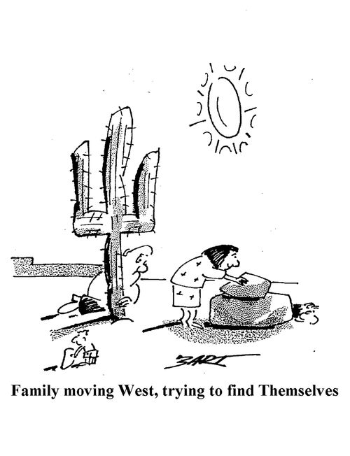 Family Moving West, trying to find themselves.