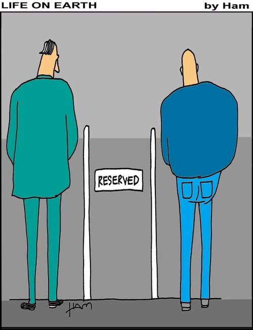 Urinal reserved.