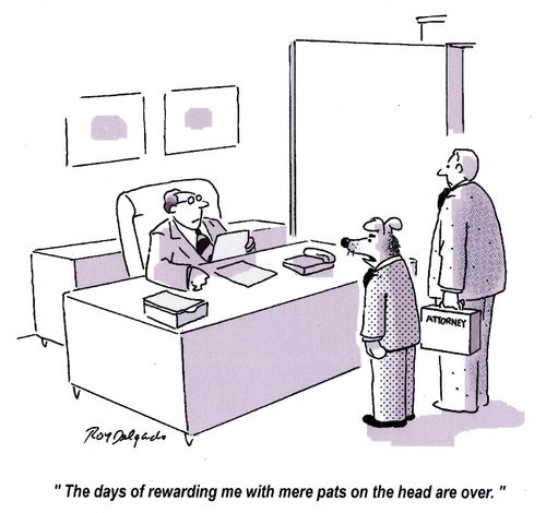 'The days of rewarding me with mere pats on the head are over.'