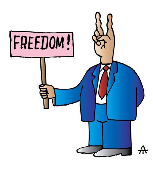 Freedom with the Head of Peace.