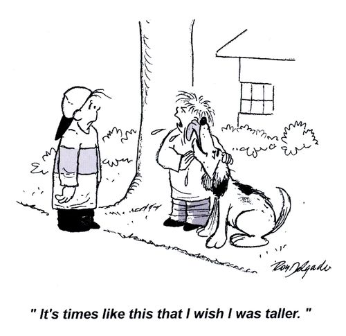 'It's times like this that I wish I was taller.'