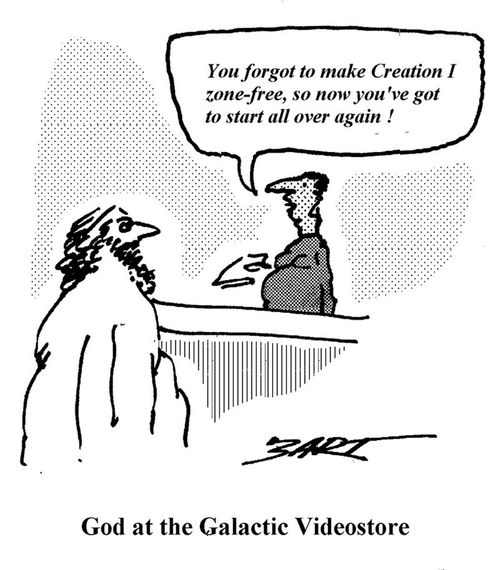 God at the Galalactic Videostore