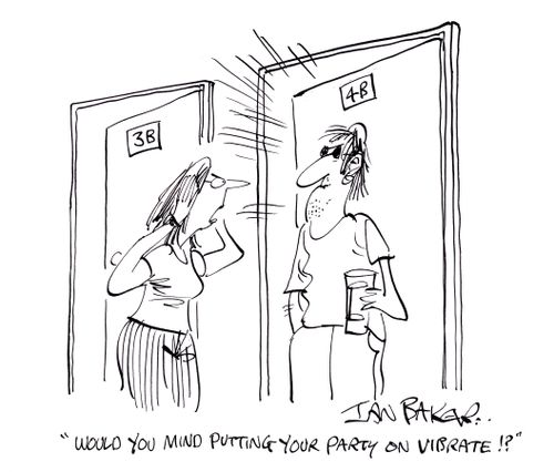 'Would you mind putting your party on vibrate!?'