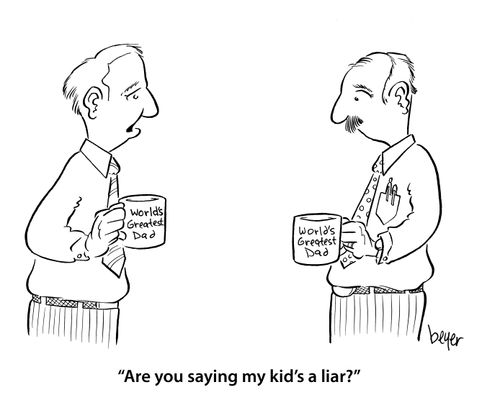 'Are you saying my kid's a liar' 