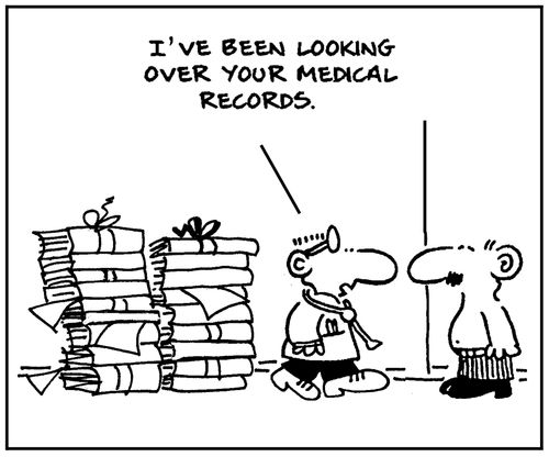 'I've been looking over your medical records.'