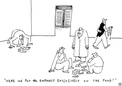 'Here we put the emphasis exclusively on the food!'