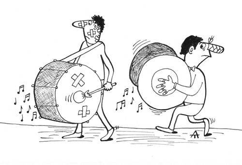 The dangers of drumming.